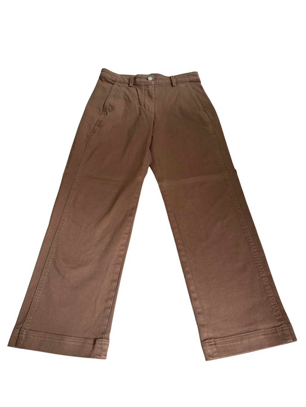 Women’s Wide Leg Cotton Pants - Brown